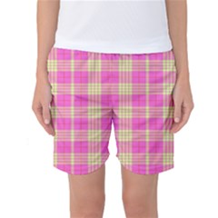 Pink Tartan 4 Women s Basketball Shorts by tartantotartanspink