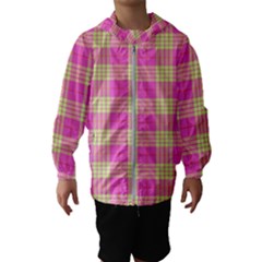 Pink Tartan 4 Kids  Hooded Windbreaker by tartantotartanspink