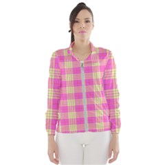 Pink Tartan 4 Women s Windbreaker