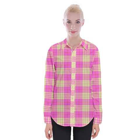 Pink Tartan 4 Womens Long Sleeve Shirt by tartantotartanspink