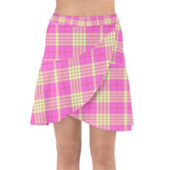 Pink Tartan 4 Wrap Front Skirt by tartantotartanspink