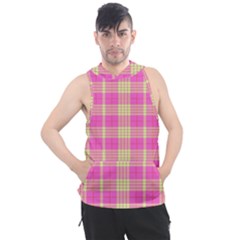 Pink Tartan 4 Men s Sleeveless Hoodie by tartantotartanspink