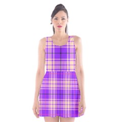 Pink Tartan 6 Scoop Neck Skater Dress by tartantotartanspink