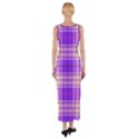 Pink Tartan 6 Fitted Maxi Dress View2