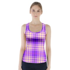 Pink Tartan 6 Racer Back Sports Top by tartantotartanspink