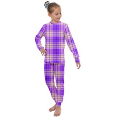 Pink Tartan 6 Kids  Long Sleeve Set 