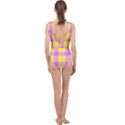 Pink Tartan-8 Center Cut Out Swimsuit View2