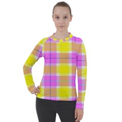 Pink Tartan-8 Women s Pique Long Sleeve Tee