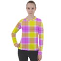 Pink Tartan-8 Women s Pique Long Sleeve Tee View1