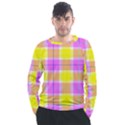 Pink Tartan-8 Men s Long Sleeve Raglan Tee View1