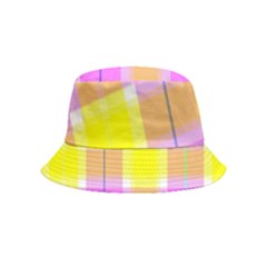 Pink Tartan-8 Inside Out Bucket Hat (kids) by tartantotartanspink