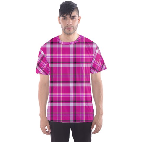 Pink Tartan-9 Men s Sport Mesh Tee by tartantotartanspink