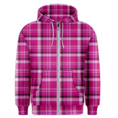 Pink Tartan-9 Men s Zipper Hoodie