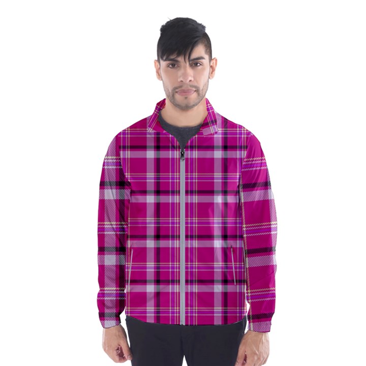 Pink Tartan-9 Men s Windbreaker