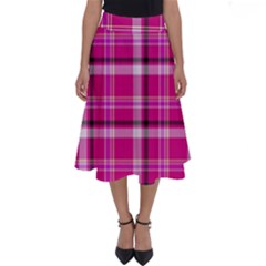 Pink Tartan-9 Perfect Length Midi Skirt by tartantotartanspink