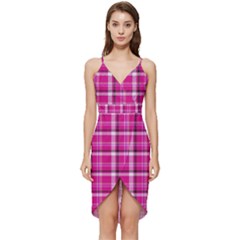 Pink Tartan-9 Wrap Frill Dress by tartantotartanspink