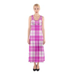 Pink Tartan Sleeveless Maxi Dress by tartantotartanspink