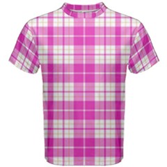 Pink Tartan Men s Cotton Tee by tartantotartanspink