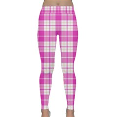 Pink Tartan Classic Yoga Leggings by tartantotartanspink