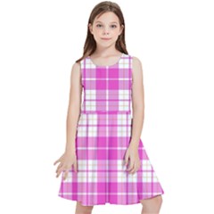 Pink Tartan Kids  Skater Dress by tartantotartanspink