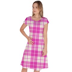 Pink Tartan Classic Short Sleeve Dress