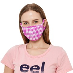 Pink Tartan Crease Cloth Face Mask (adult) by tartantotartanspink