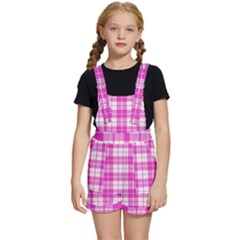 Pink Tartan Kids  Short Overalls by tartantotartanspink