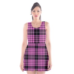 Pink Tartan 3 Scoop Neck Skater Dress by tartantotartanspink