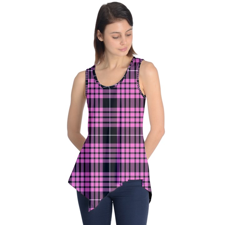 Pink Tartan 3 Sleeveless Tunic