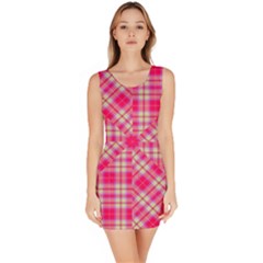 Pink Tartan-10 Bodycon Dress by tartantotartanspink