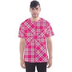 Pink Tartan-10 Men s Sport Mesh Tee