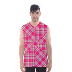 Pink Tartan-10 Men s Basketball Tank Top by tartantotartanspink