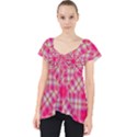 Pink Tartan-10 Lace Front Dolly Top View1