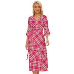 Pink Tartan-10 Midsummer Wrap Dress