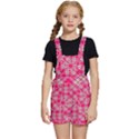 Pink Tartan-10 Kids  Short Overalls View1