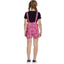 Pink Tartan-10 Kids  Short Overalls View4