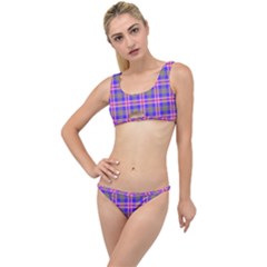 Tartan Purple The Little Details Bikini Set