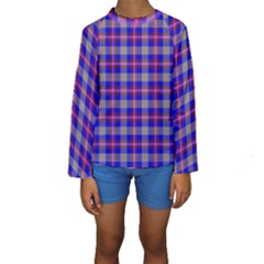 Tartan 2 Kids  Long Sleeve Swimwear