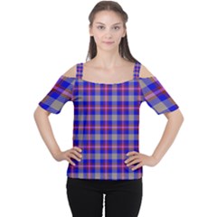 Tartan 2 Cutout Shoulder Tee