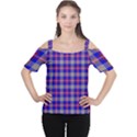 Tartan 2 Cutout Shoulder Tee View1