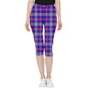 Tartan 2 Inside Out Lightweight Velour Capri Leggings  View1