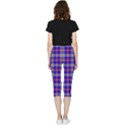 Tartan 2 Inside Out Lightweight Velour Capri Leggings  View2