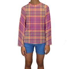 Tartan 9 Kids  Long Sleeve Swimwear by tartantotartanspink