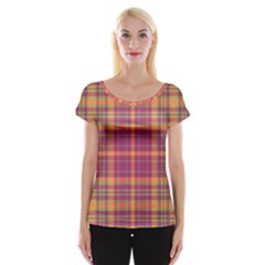 Tartan 9 Cap Sleeve Top by tartantotartanspink