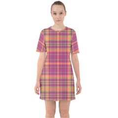 Tartan 9 Sixties Short Sleeve Mini Dress by tartantotartanspink