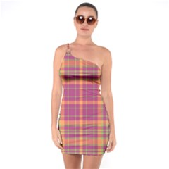 Tartan 9 One Soulder Bodycon Dress by tartantotartanspink