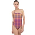 Tartan 9 Classic One Shoulder Swimsuit View1