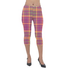 Tartan 9 Lightweight Velour Capri Leggings  by tartantotartanspink