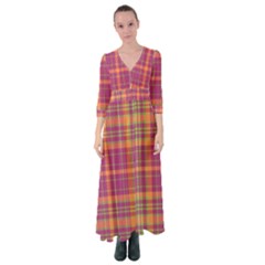 Tartan 9 Button Up Maxi Dress by tartantotartanspink