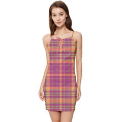 Tartan 9 Summer Tie Front Dress by tartantotartanspink